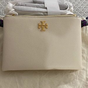 NEW IVORY TORY BURCH MINI CROSS BODY WITH TAGS!!!